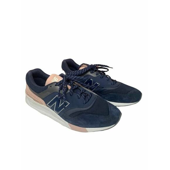New Balance 997 Donna Women’s Navy Pink Suede Tennis Shoe Size‎ 11 - Picture 1 of 8